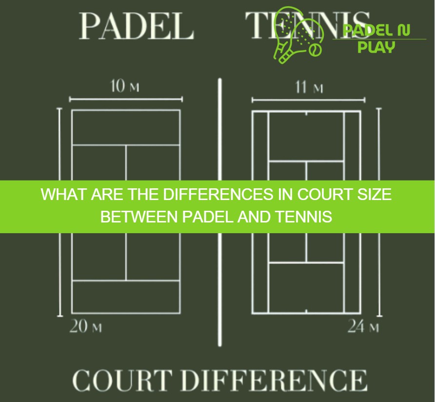 What are the differences in court size between padel and tennis